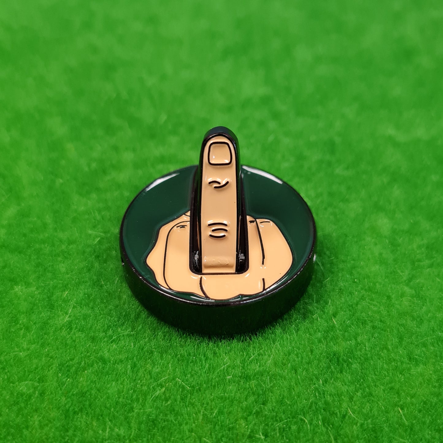 Funny Rude Middle Finger Theme Golf Ball Marker 5 Colours Diameter 25mm