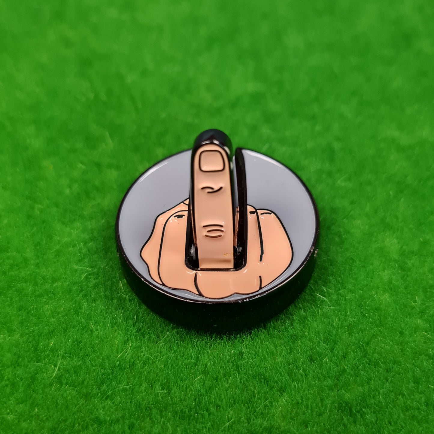 Funny Rude Middle Finger Theme Golf Ball Marker 5 Colours Diameter 25mm