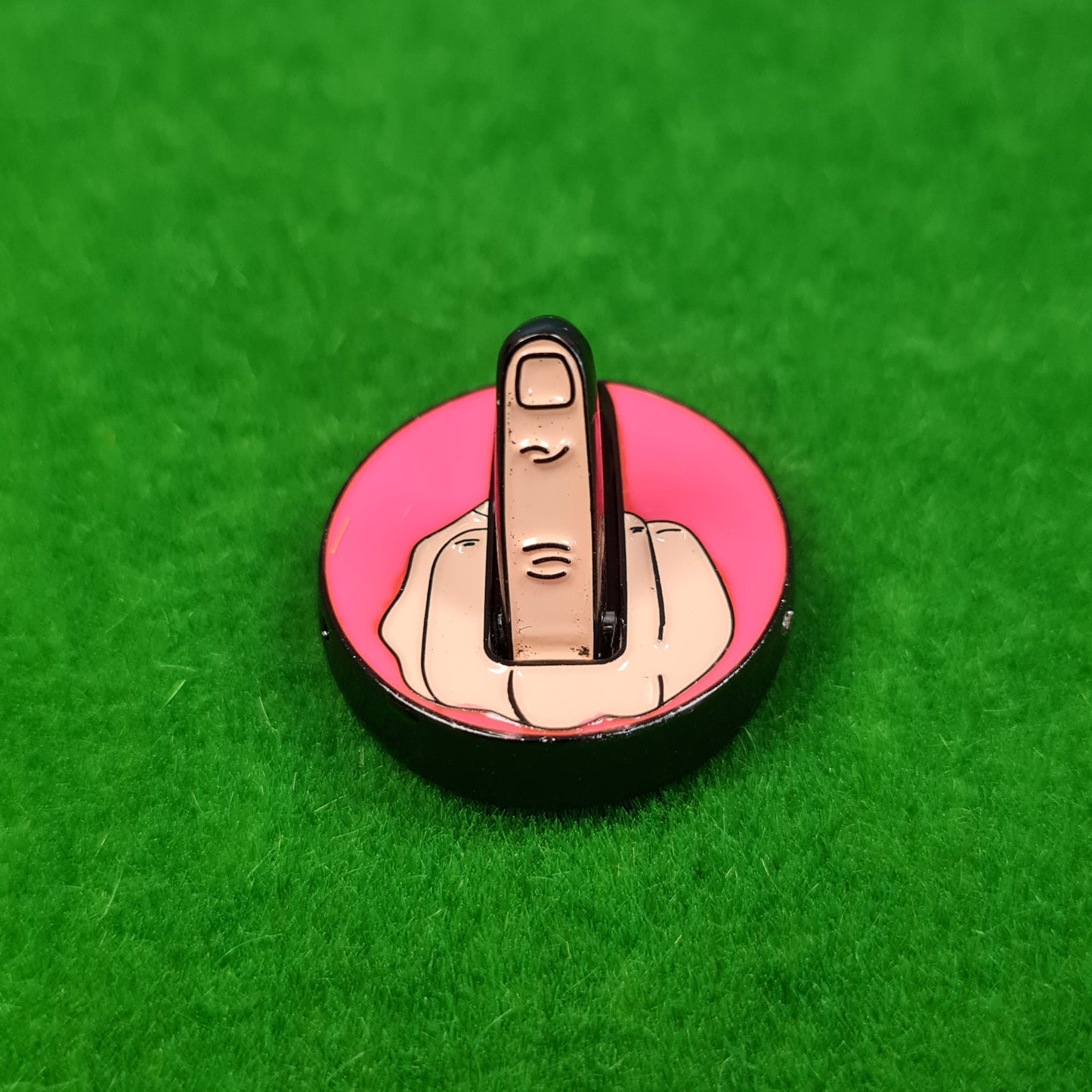 Funny Rude Middle Finger Theme Golf Ball Marker 5 Colours Diameter 25mm