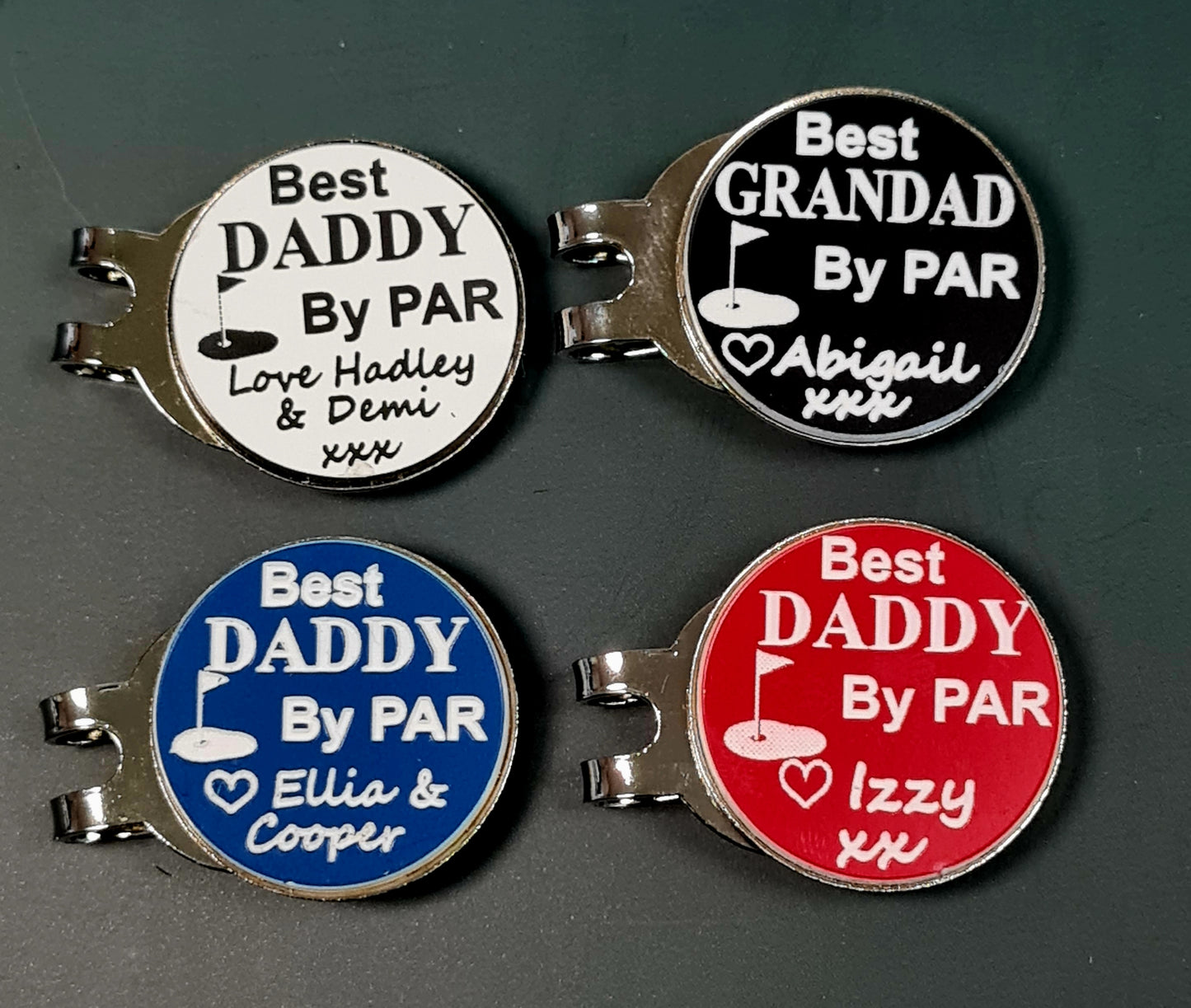 Golf Ball Marker For Dad, Mum, Uncle, Brother, Stepdad, Daddy, Grandad, Papa, Christmas Gift For Golfers Best Dad by Par