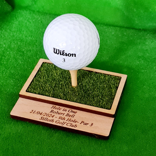 Golf Ball Display Stand Personalised Base Hole in One Club Champion Competition Prize Gift Nearest Pin Putting Longest Drive